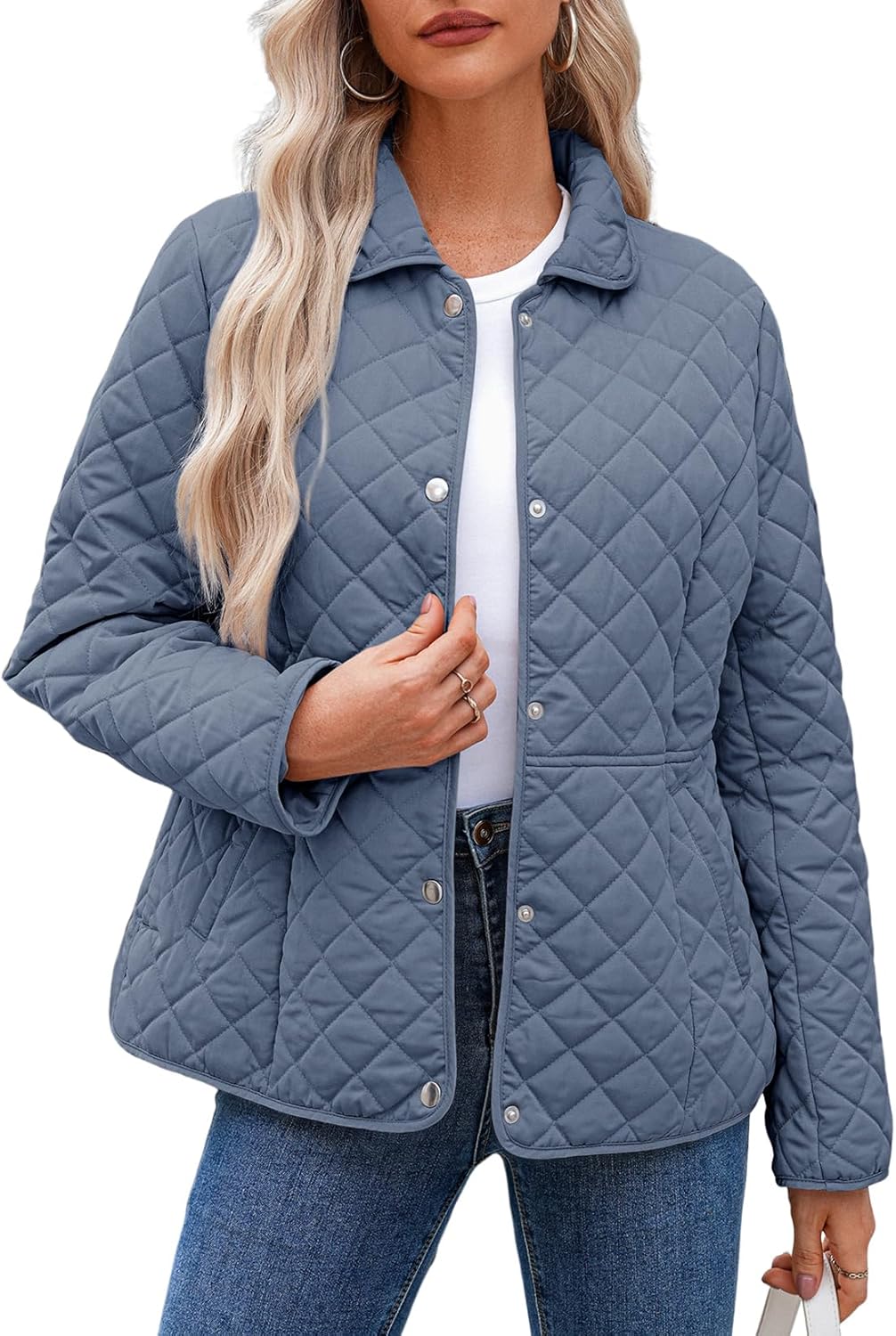 Dokotoo Women's Winter Quilted Jackets for Cozy Warmth