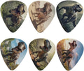 Cool T-Rex Roar Guitar Picks 6 Pack - Heavy 0.96mm Plectrums