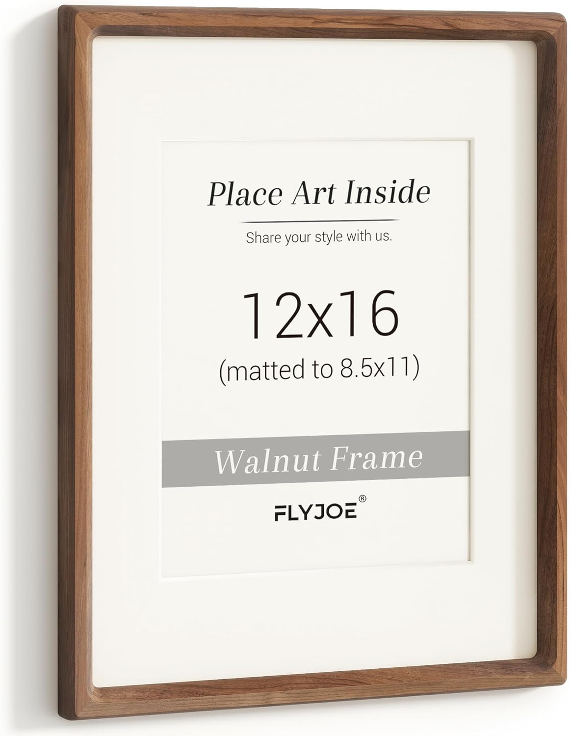 12x16 Picture Frame in Natural Walnut Wood for Stunning Displays