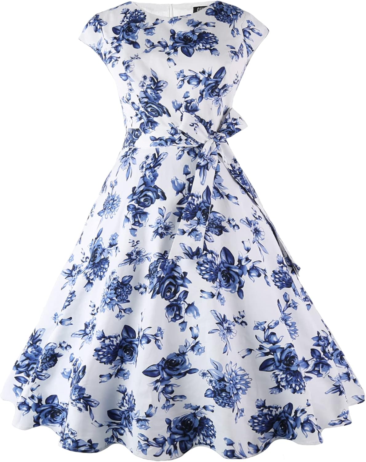 Vintage Swing Cocktail Party Dress with Pockets for Women