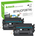 Aztech Compatible Toner Cartridge for HP 87A/87X - 2-Pack Black