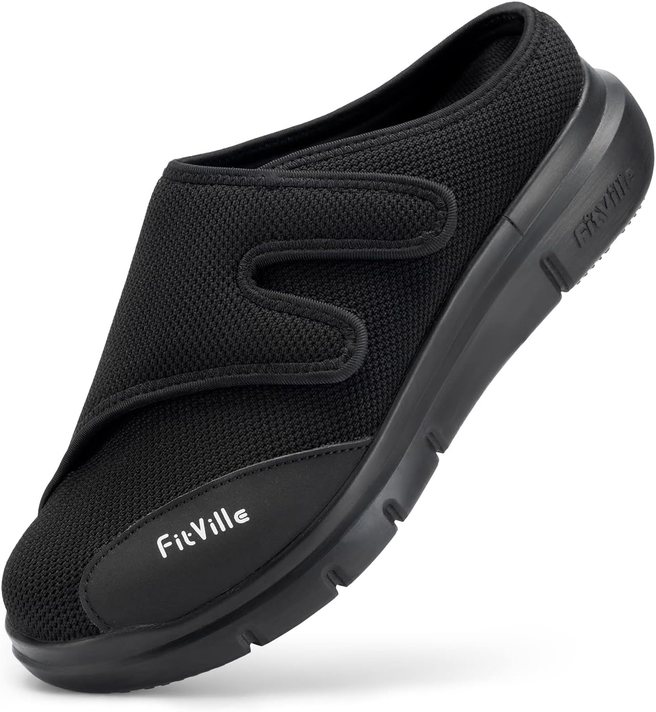 FitVille Diabetic Shoes for Men Slip-On Mules for Comfort