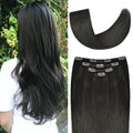 14ft Clip in Hair Extensions Remy Human Hair - Silky Straight Length