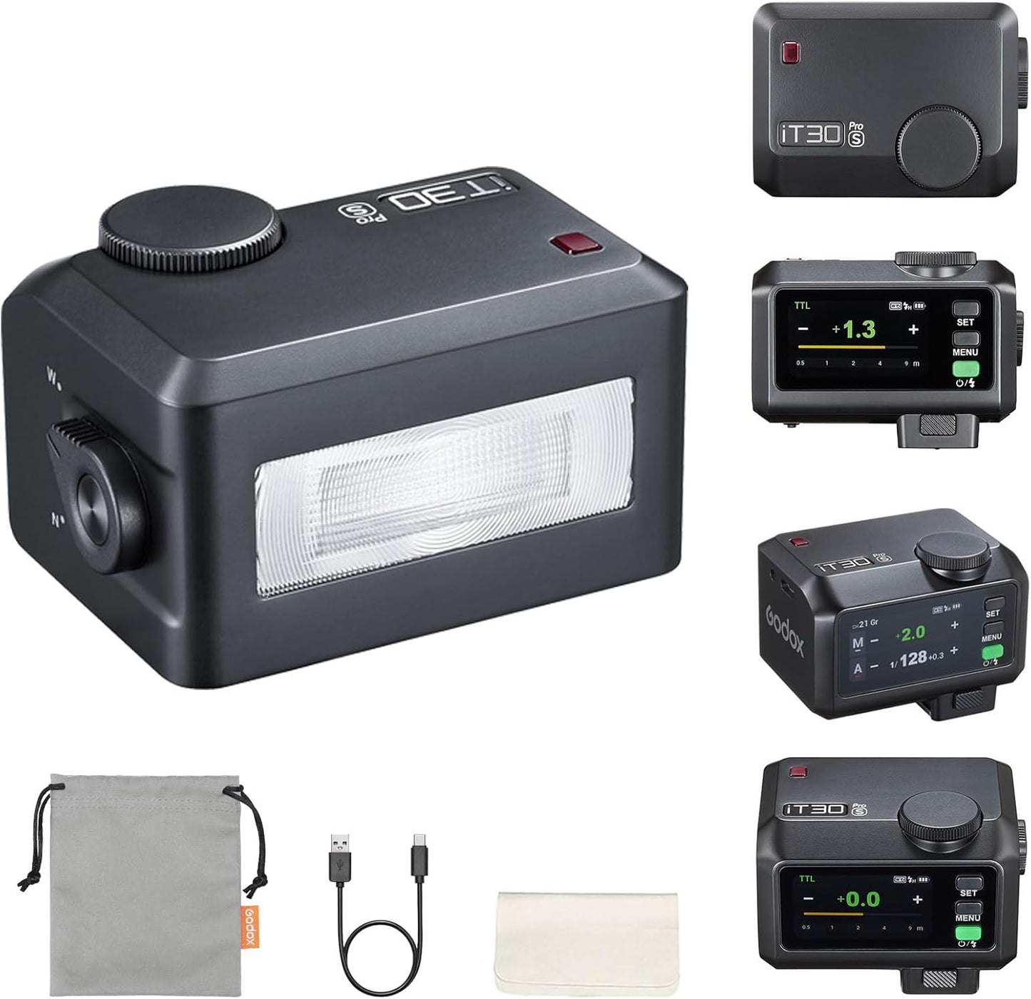 Godox iT30Pro-S Flash for Sony with Touchscreen and TTL Features