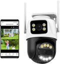 6MP Dual Lens Outdoor Security Camera - PTZ WiFi Surveillance