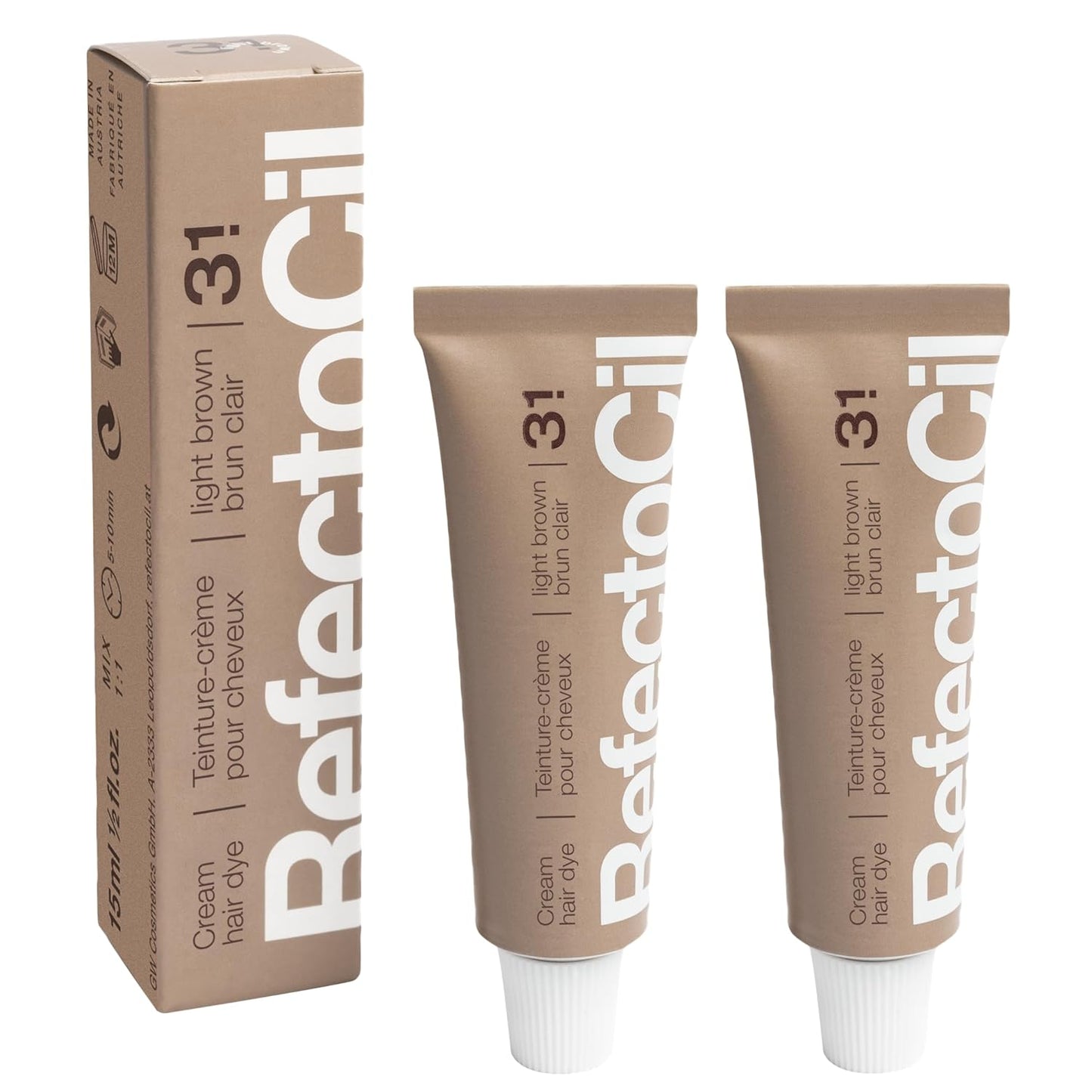 RefectoCil Cream Hair Dye 2-Pack for Long-Lasting Color
