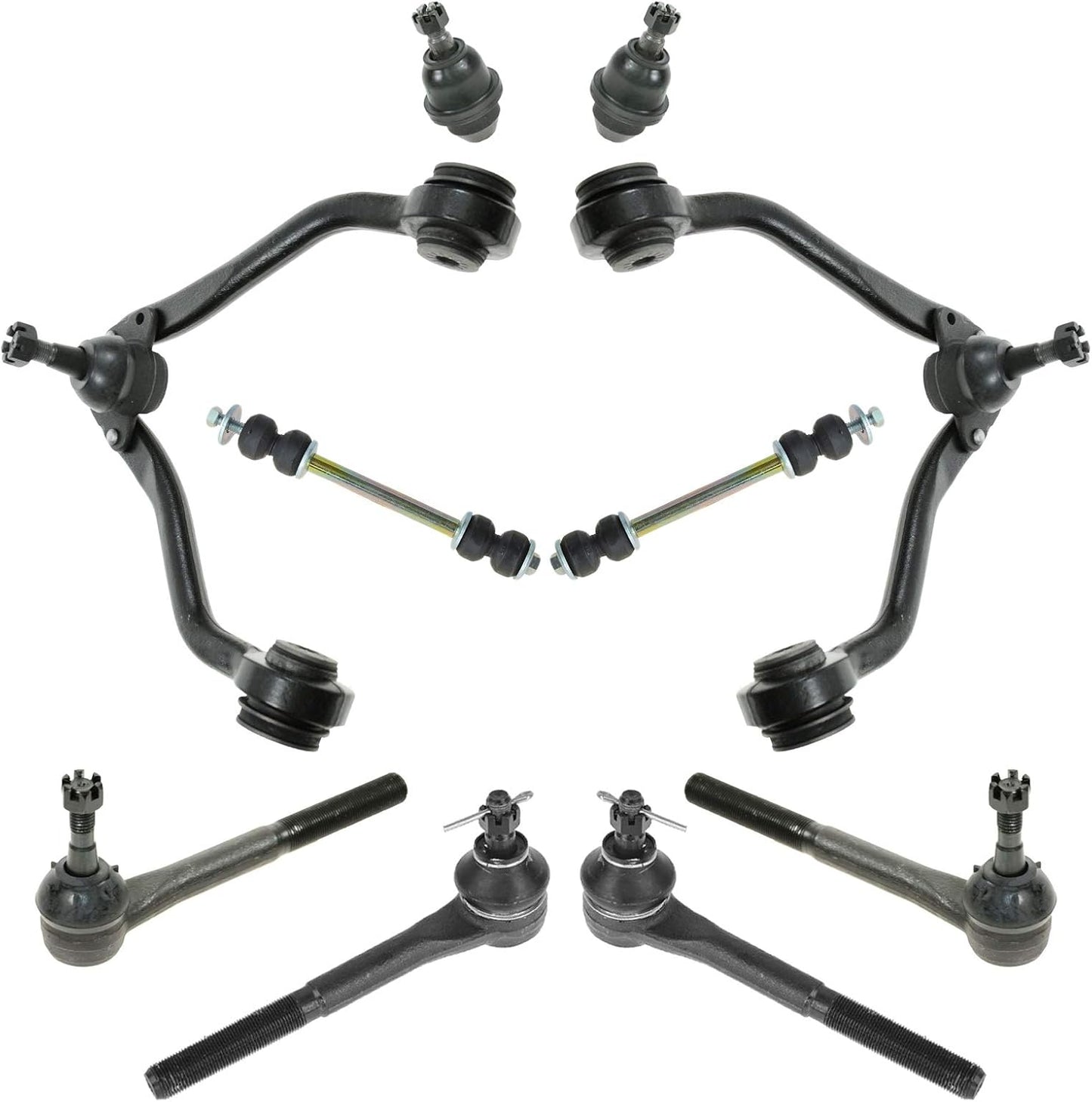 TRQ Front Steering & Suspension Kit for Chevrolet GMC Vehicles