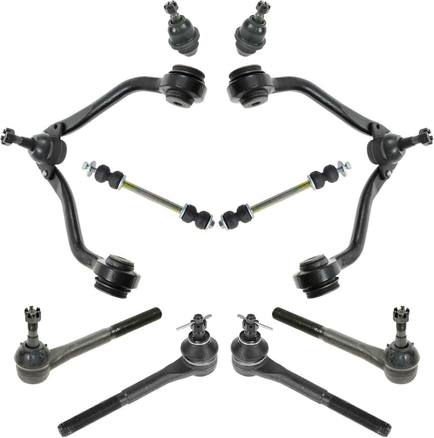TRQ Front Steering & Suspension Kit for Chevrolet GMC Vehicles