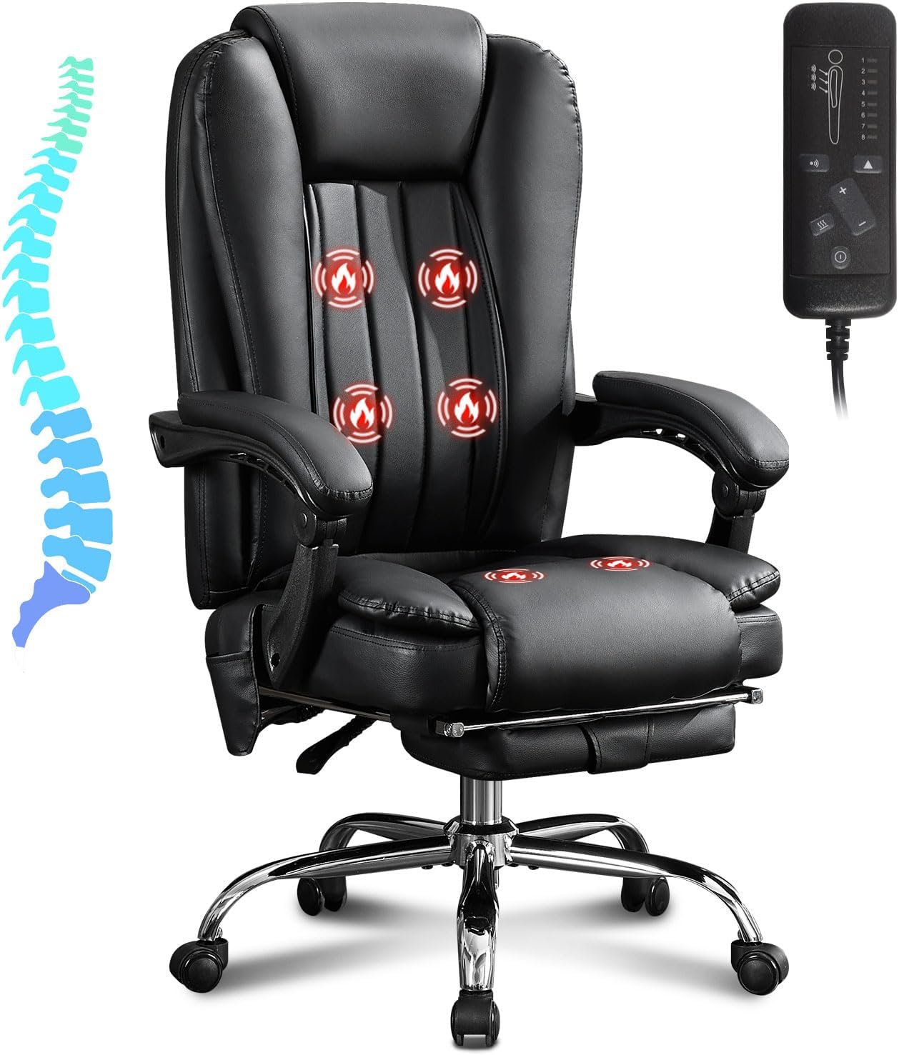 BOSMILLER Massage Chair: Heat, Vibration & Comfort