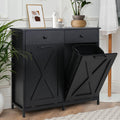 Double Tilt Out Trash Cabinet 10 Gallon x2 - Hidden Dual Sorter
