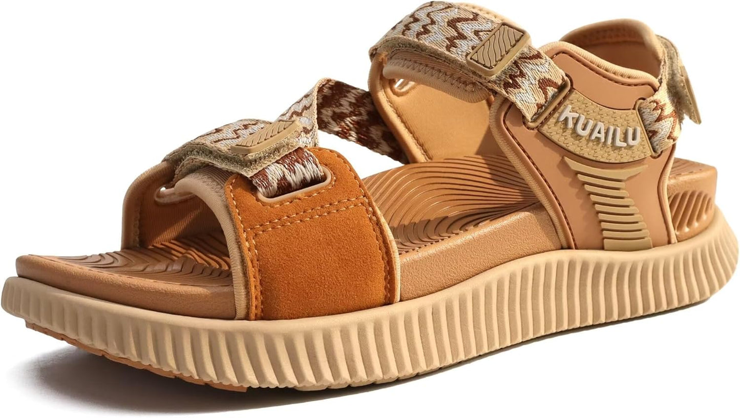 KuaiLu Womens Orthopedic Walking Sandals for Comfort & Support