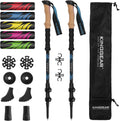 KINGGEAR Carbon Fiber Walking Poles: Lightweight & Strong