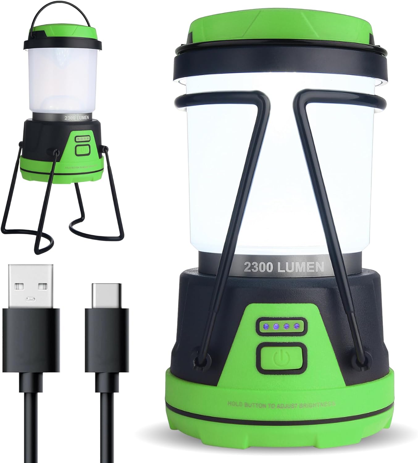 Rechargeable LED Camping Lantern for Power Outages and Hiking