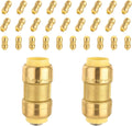 Foskan 1 Inch Brass Coupling Push Fit Fittings for Plumbing Needs