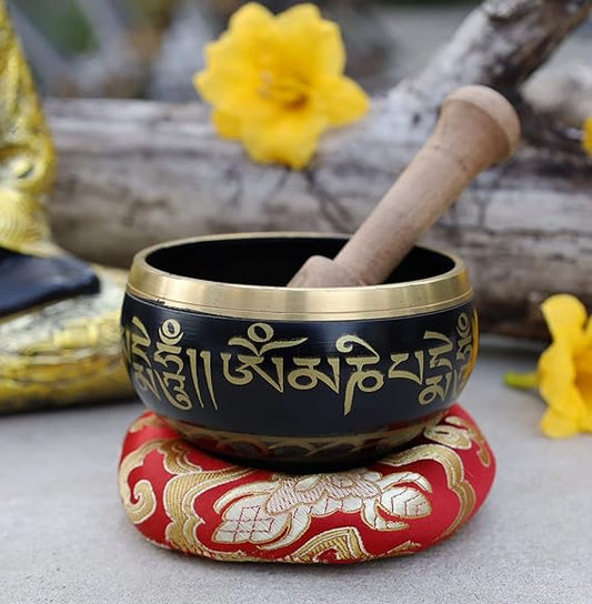 DharmaObjects Tibetan Meditation Singing Bowl for Peaceful Mind