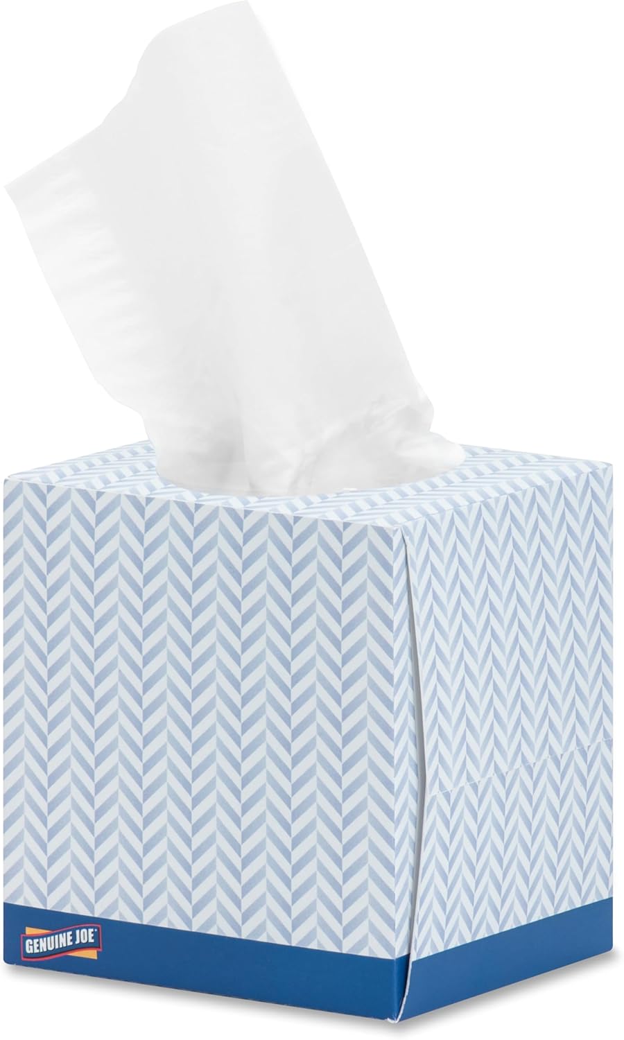 Genuine Joe Facial Tissue Cube Box for Softness and Comfort