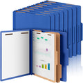 Classification Folders Letter Size 12 Pcs Bulk - Durable 2 Divider