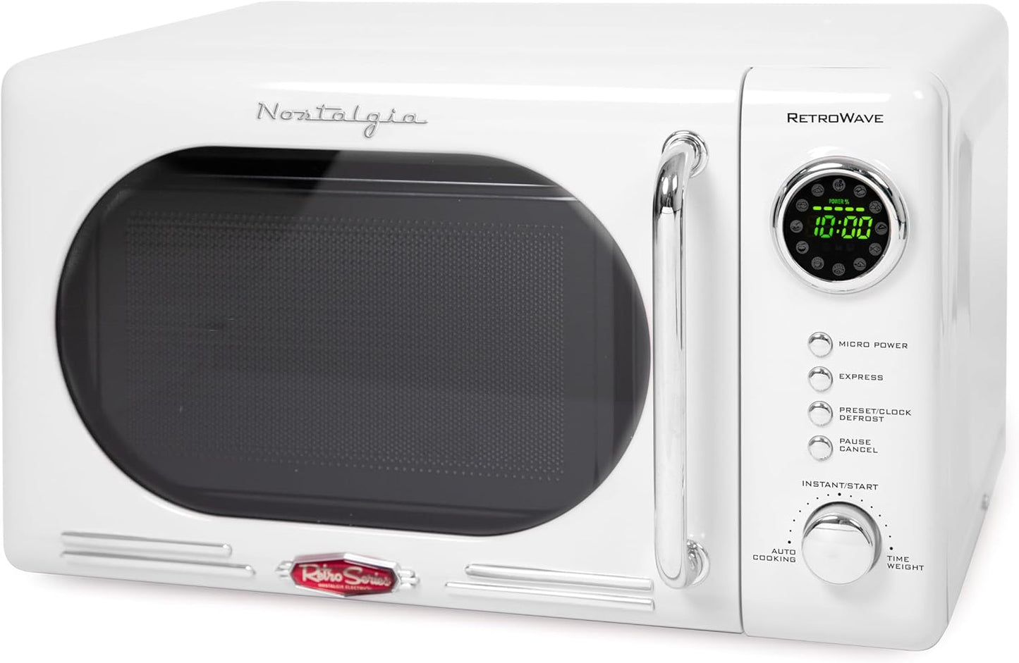 Nostalgia Retro Microwave - Compact & Powerful 700W