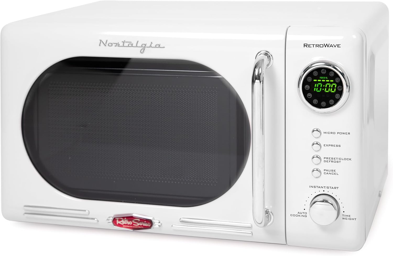 Nostalgia Retro Microwave - Compact & Powerful 700W