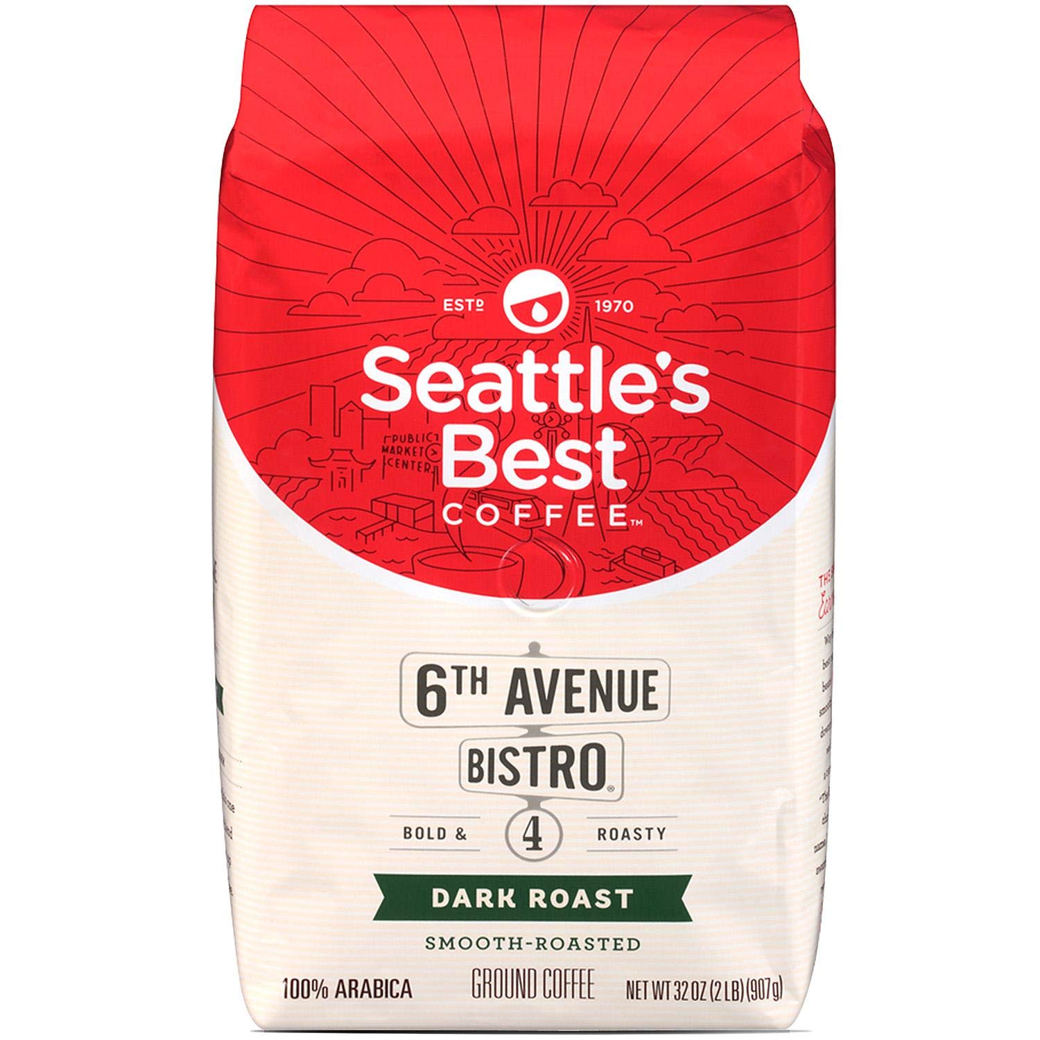 Seattle's Best 6th Avenue Bistro Level 4 Medium Dark Roast Coffee