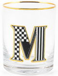 Monogram Tumbler Glass with Letter, 14 Ounces - Elegant Everyday