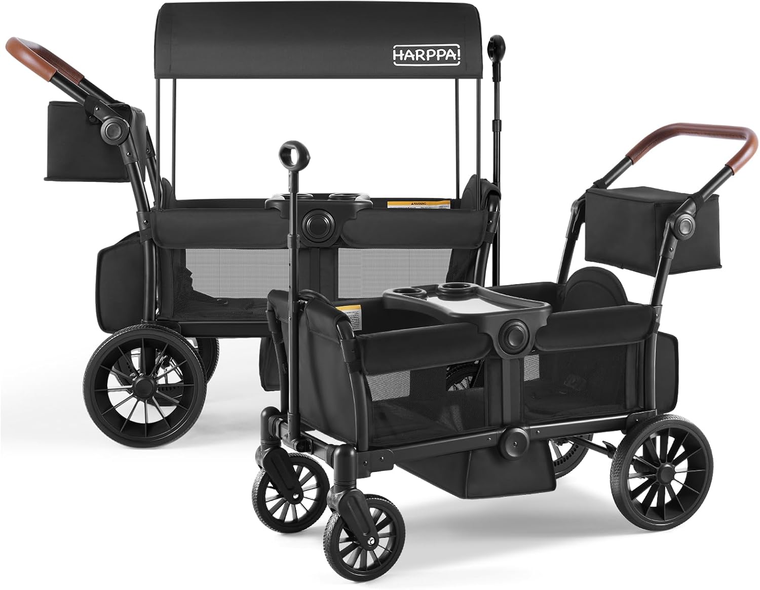 All-Terrain Wagon Stroller for 2 Kids - Foldable & Travel Friendly