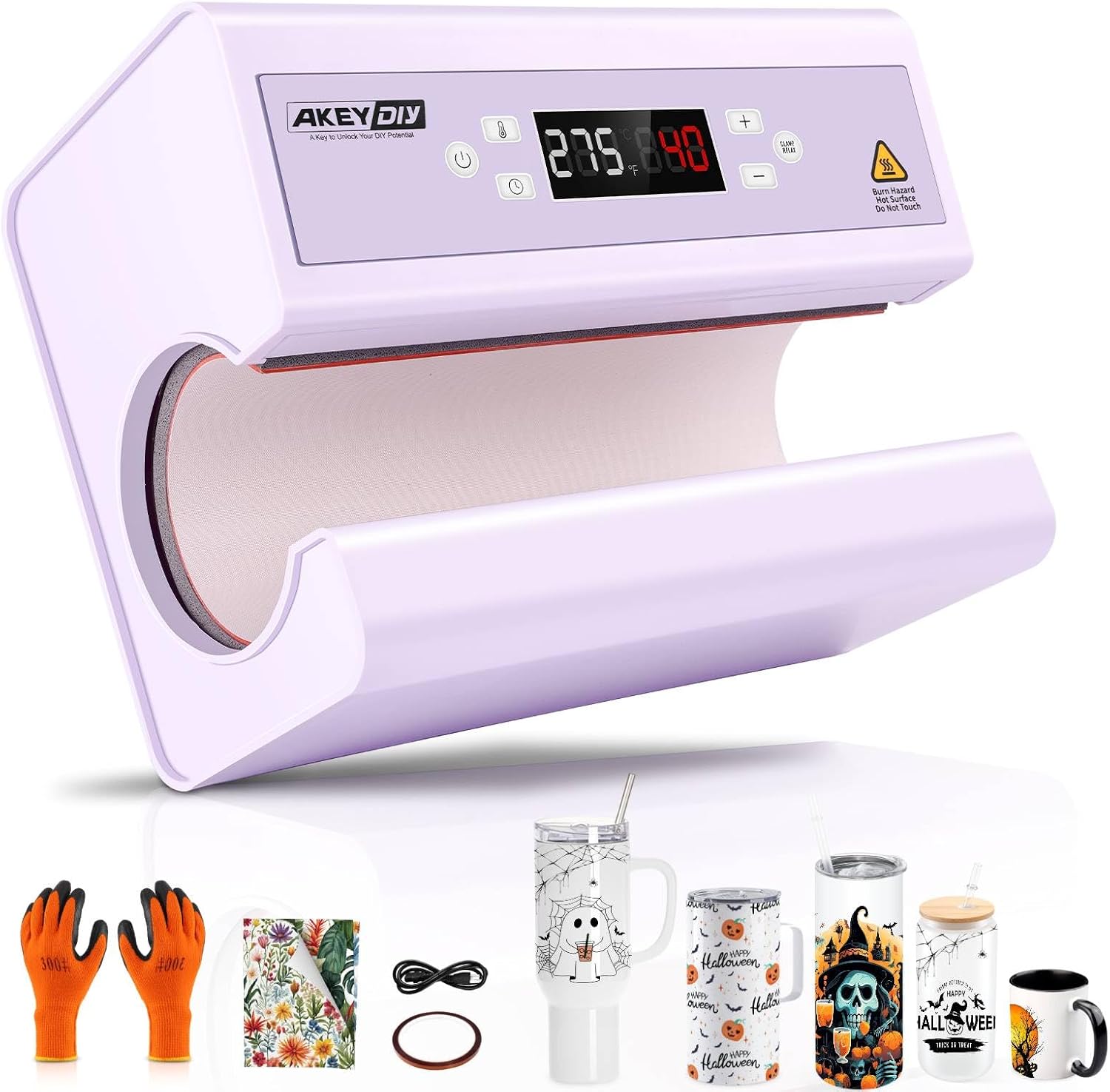 AKEYDIY Auto Tumbler Heat Press Machine for 11-30OZ Cups