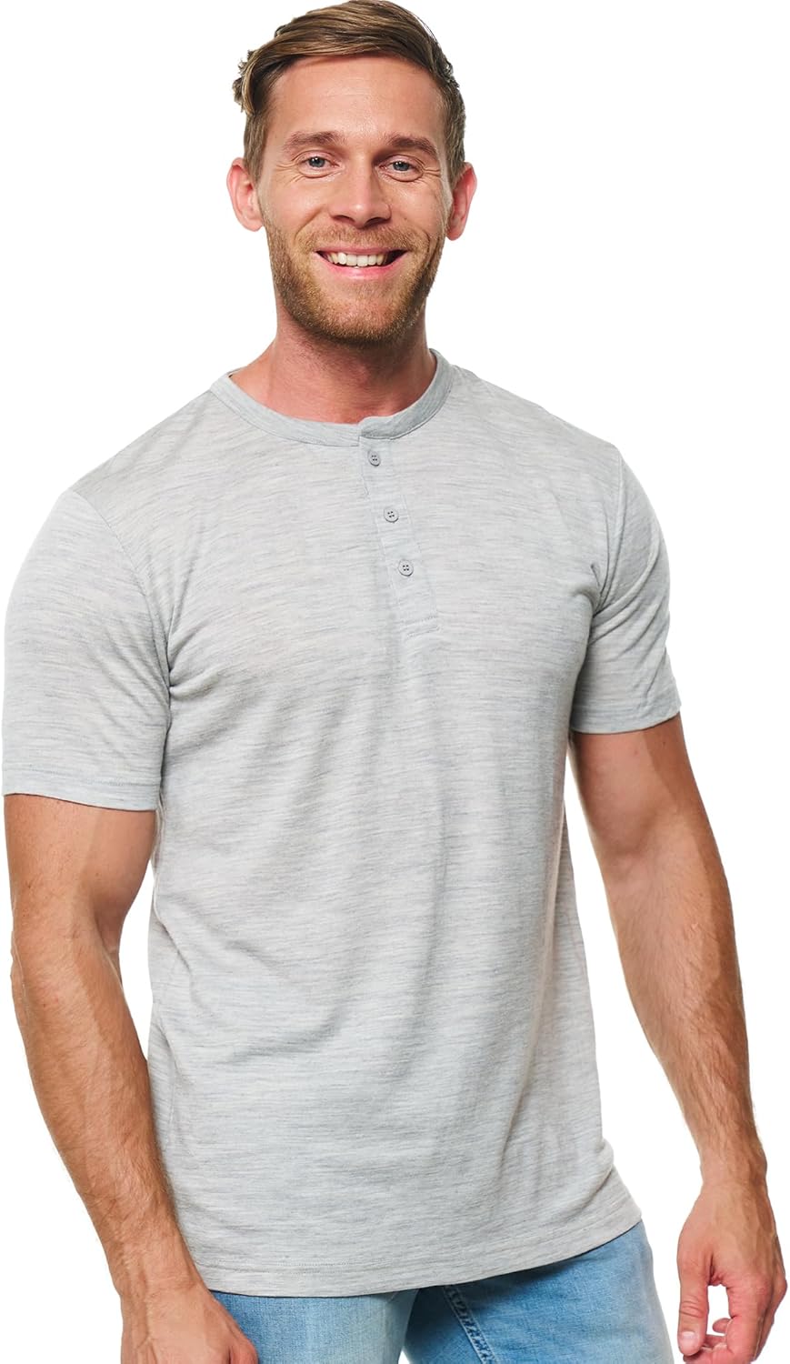 Merino Wool T-Shirt Mens - Lightweight Thermal Base Layer Tee