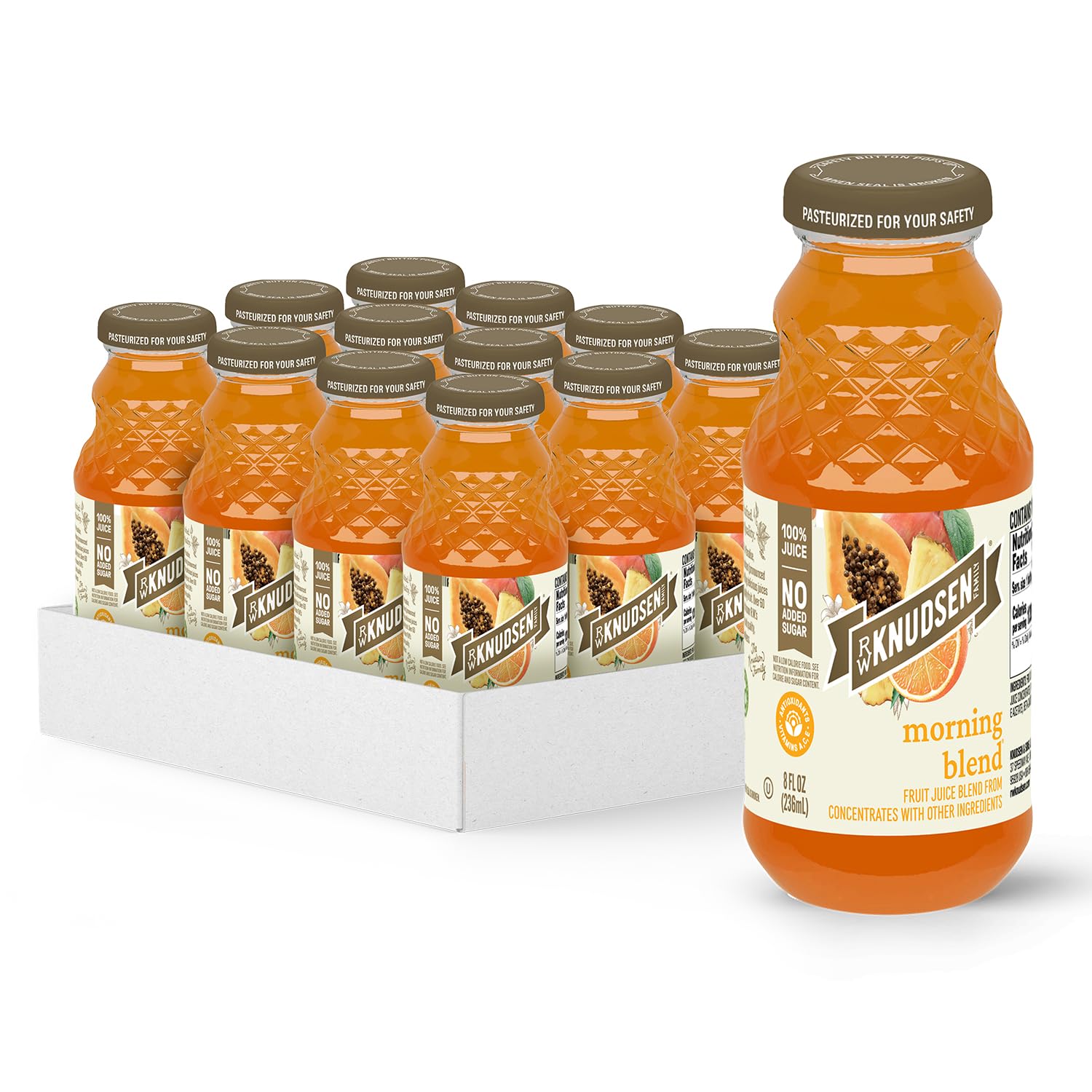 R.W. Knudsen Organic Morning Blend Juice - Refreshing 12 Pack