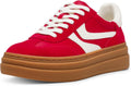 Womens Dodge Low-Top Sneaker - 5 in Heel, Suede & Leather