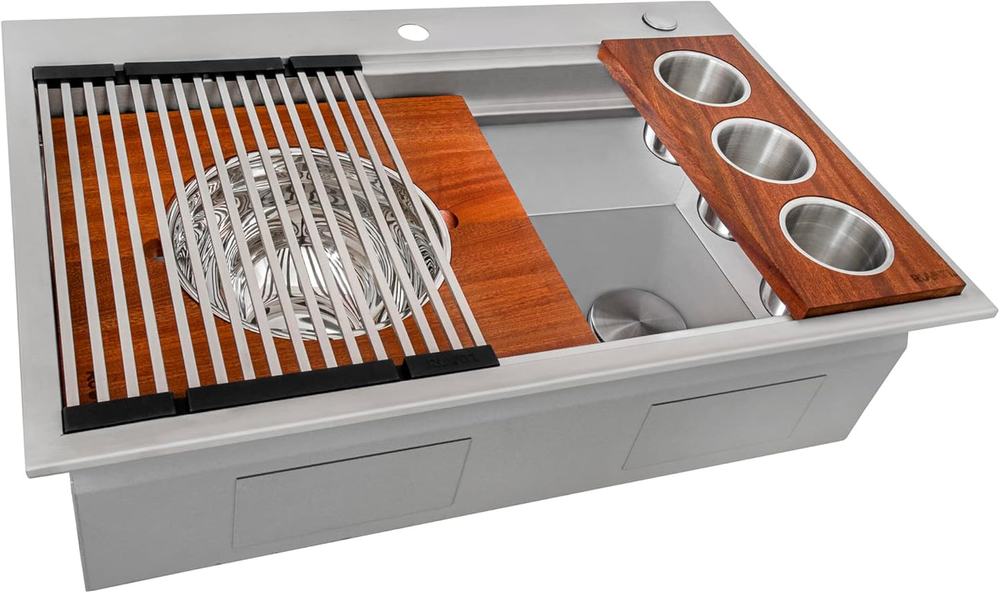 Ruvati 33-inch Two-Tiered Ledge Workstation Kitchen Sink Review