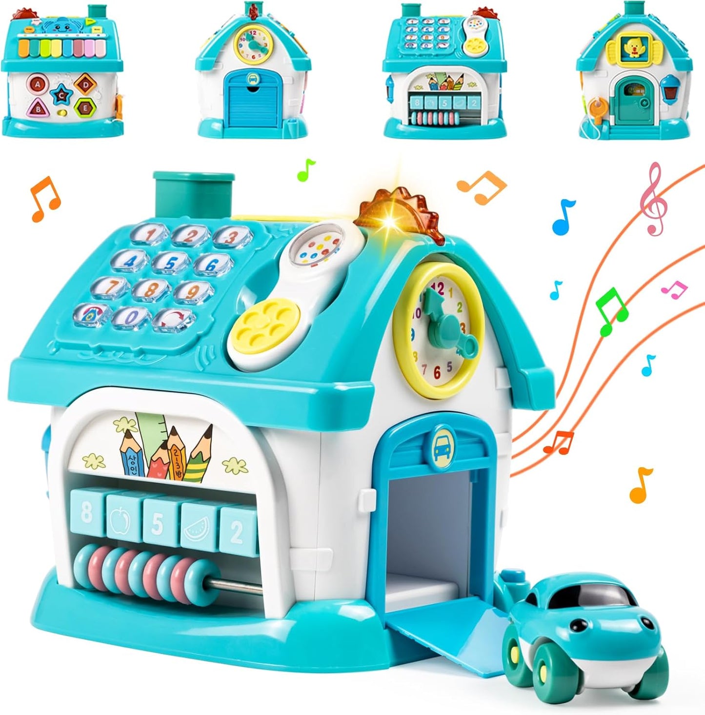 8-in-1 Educational House Toy for 1 Year Olds - Fun & Safe