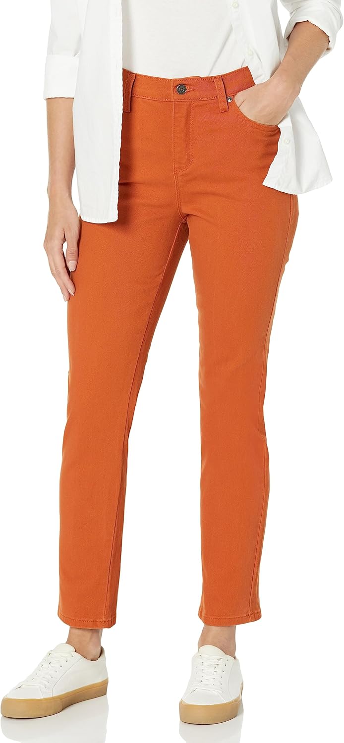 Gloria Vanderbilt Womens Amanda Classic High Rise Tapered Jean