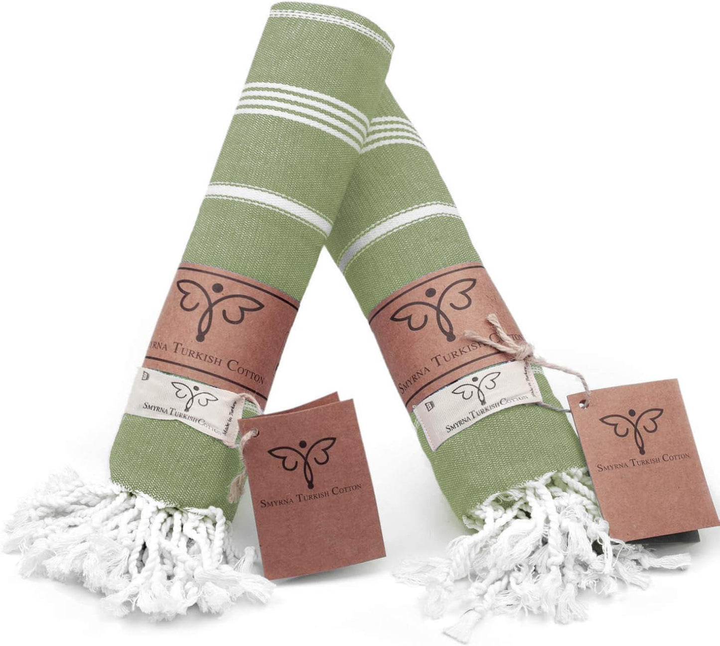 Luxurious Turkish Hand Towels Set - Ultra Absorbent, 18x30 inch