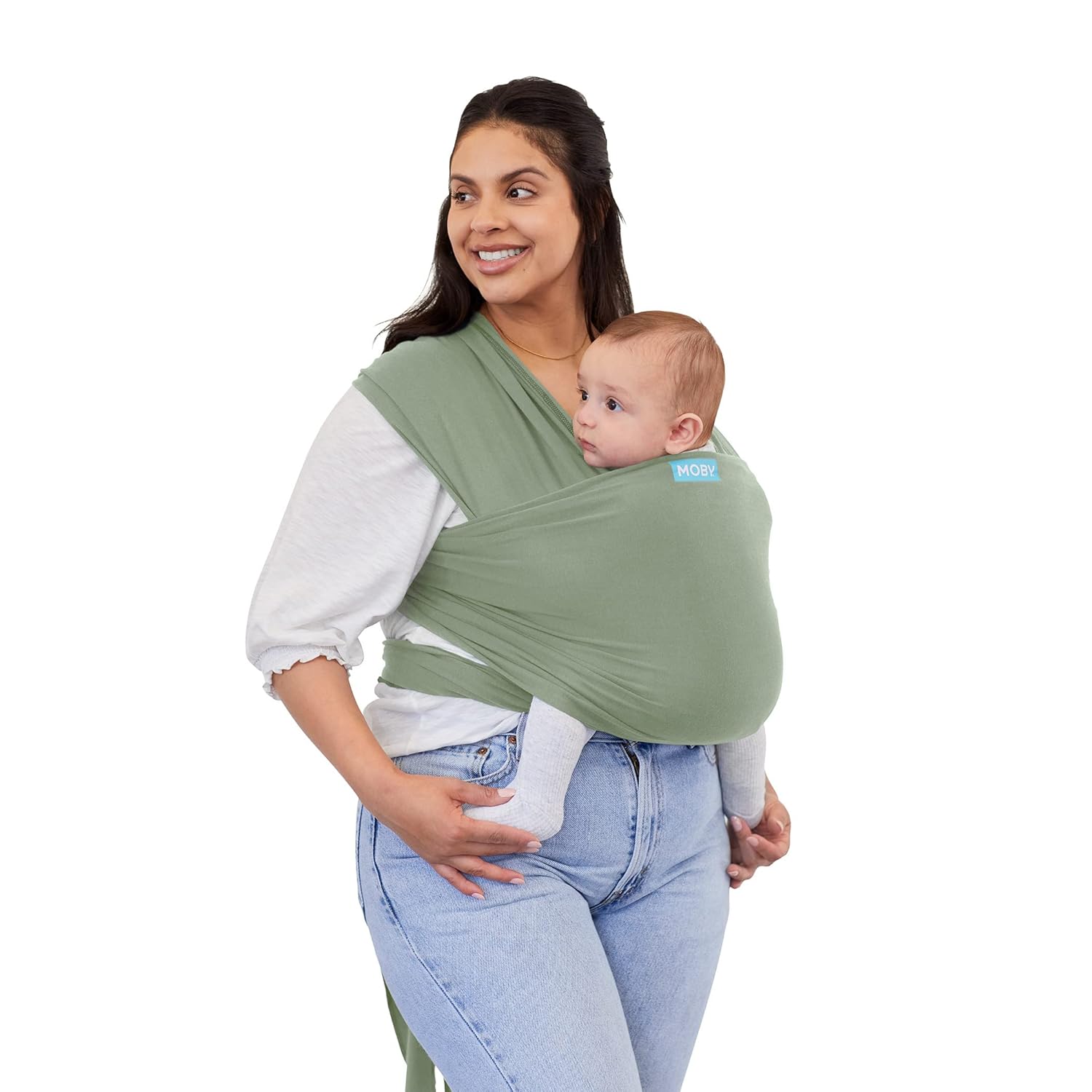 Moby Baby Wrap Carrier - Lightweight Hands-Free Comfort!