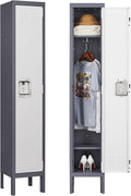 Letaya Locker 1 Door 4-Tier Steel Locker - Large Lockable Storage