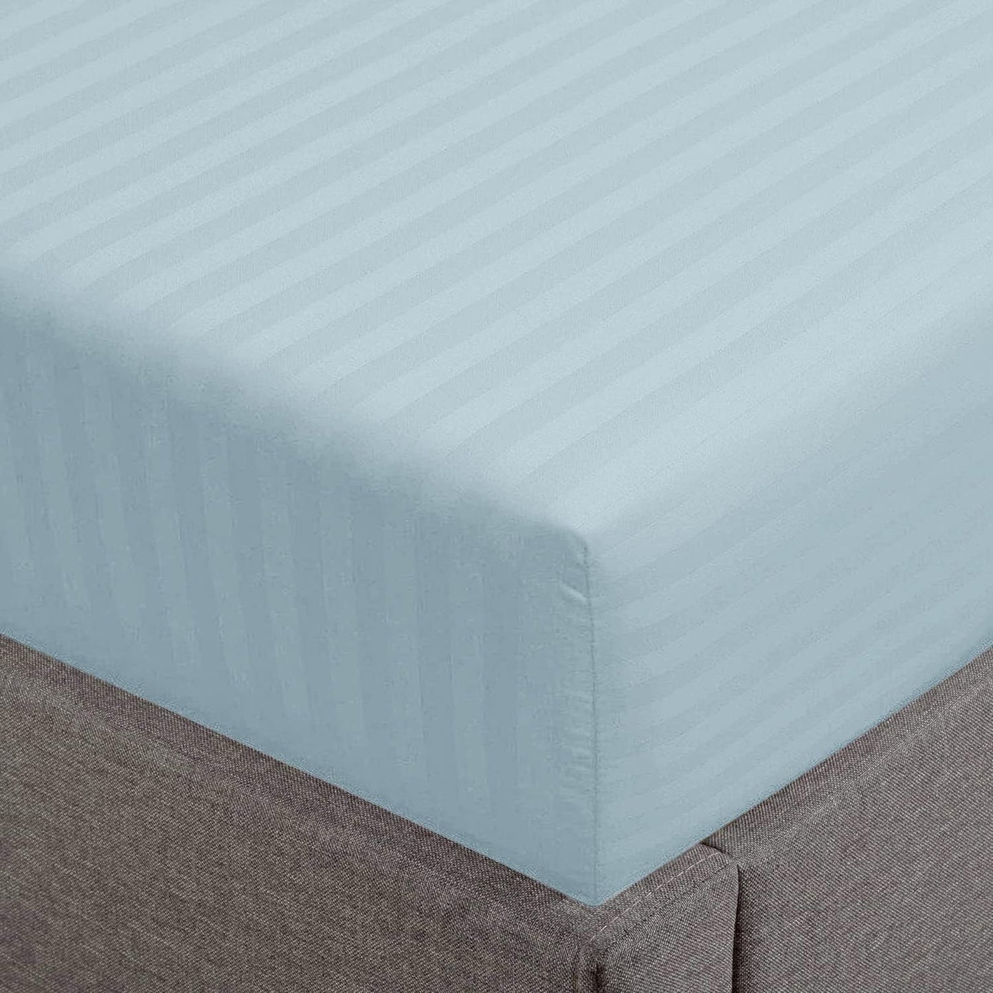California King Fitted Sheet 100% Cotton 500TC Aqua Color