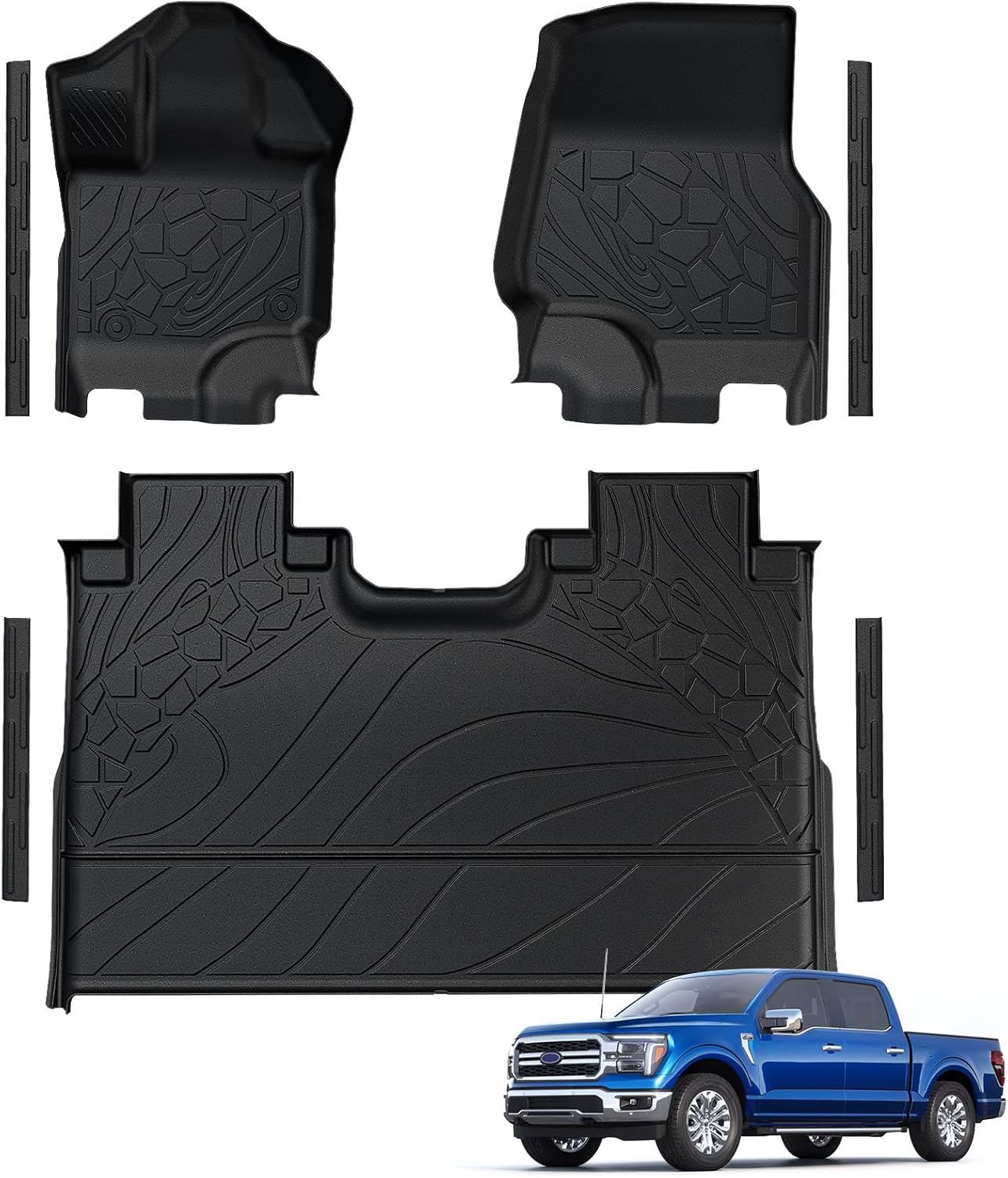 Custom Fit Floor Mats for Ford F-150 2015-2025 SuperCrew