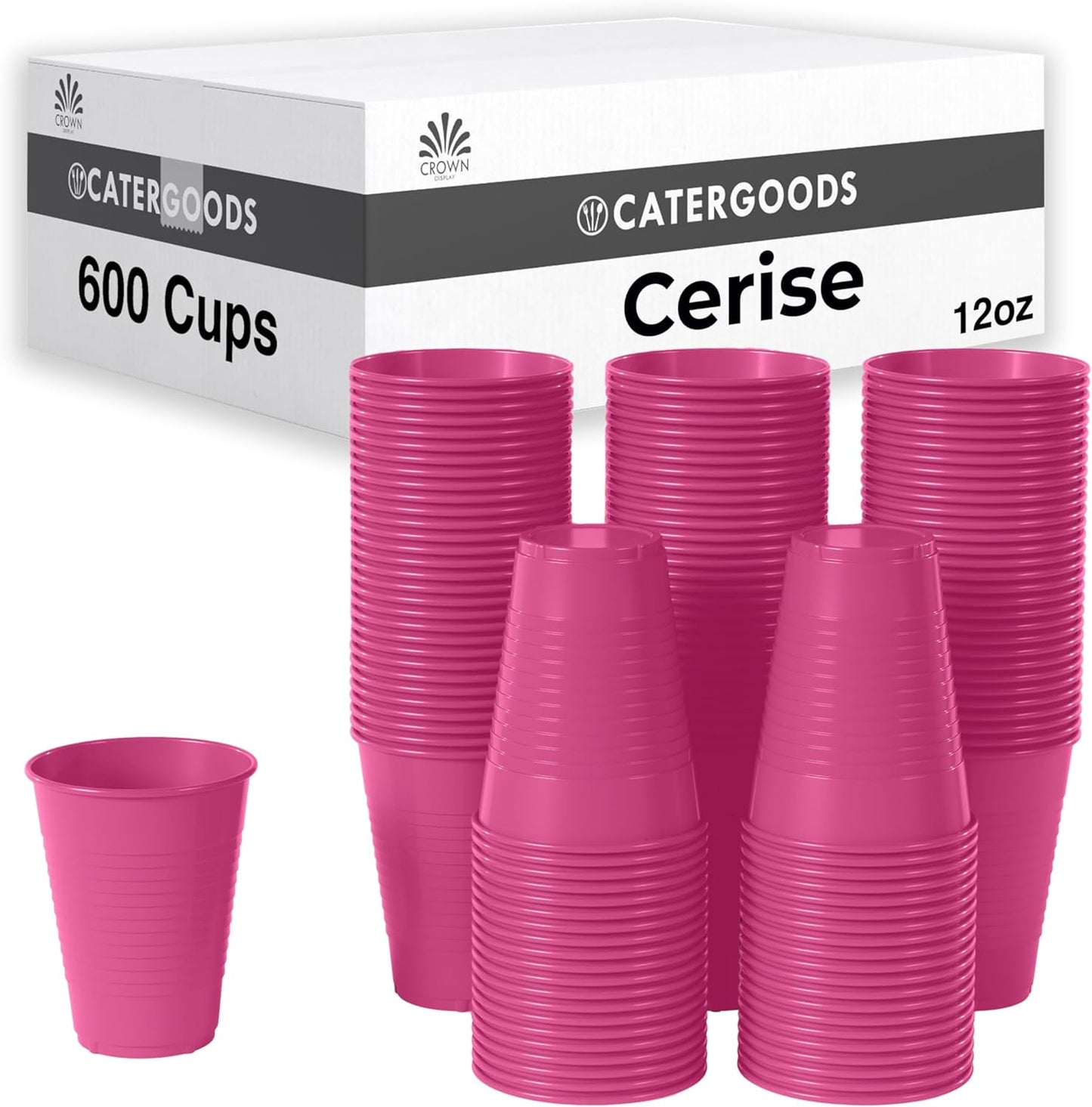 Party Solids Cerise Plastic Cups - Perfect for Any Gathering