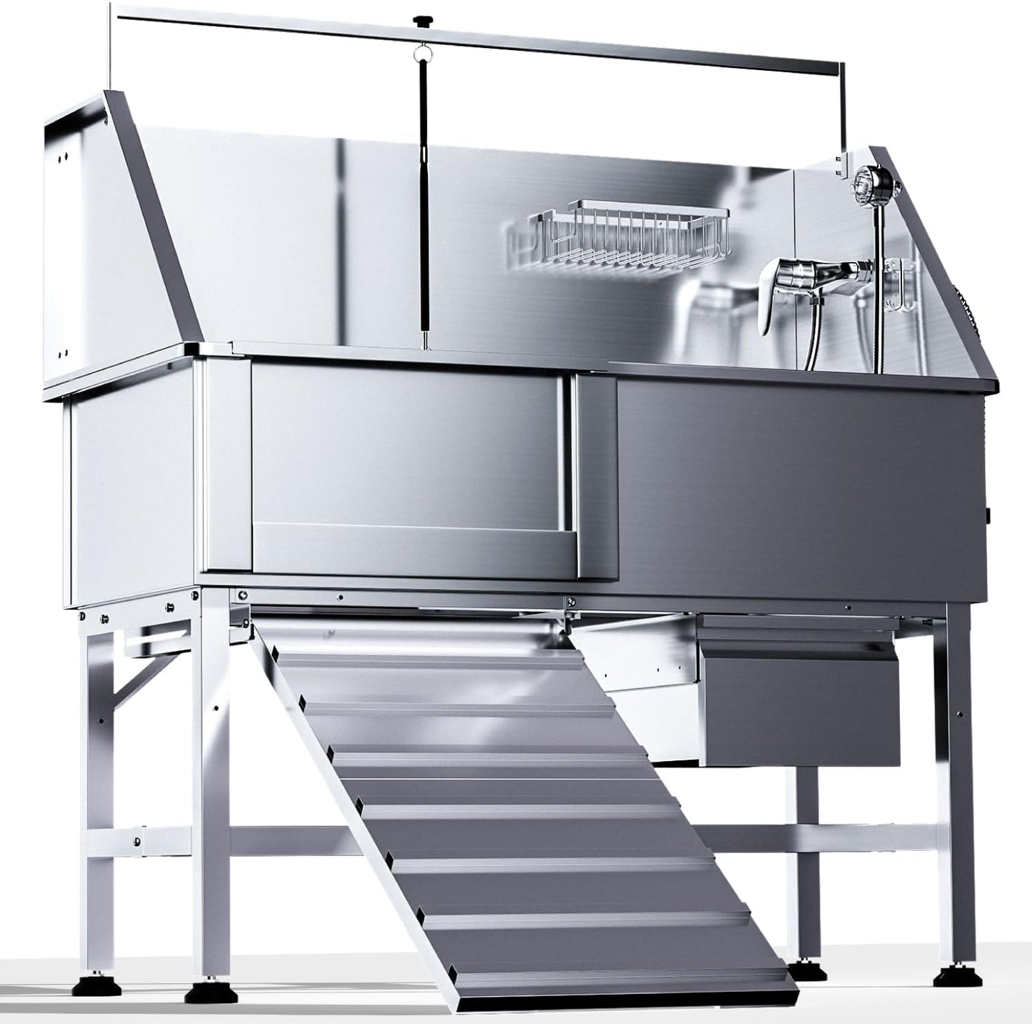 46 Dog Washing Station for Large Dogs with Adjustable Grate