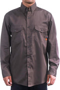 FR Shirts for Men 6.5oz Button Down Flame Resistant Cotton - Relax Fit