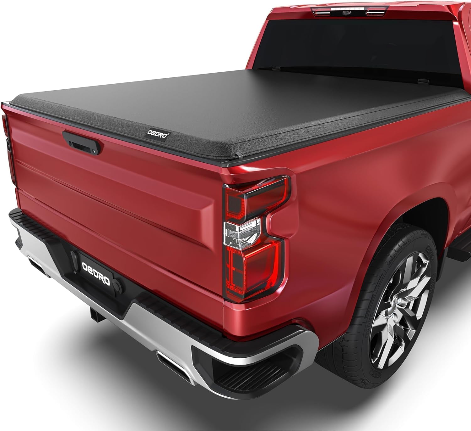 OEDRO Soft Roll Up Truck Bed Tonneau Cover for Chevy Silverado