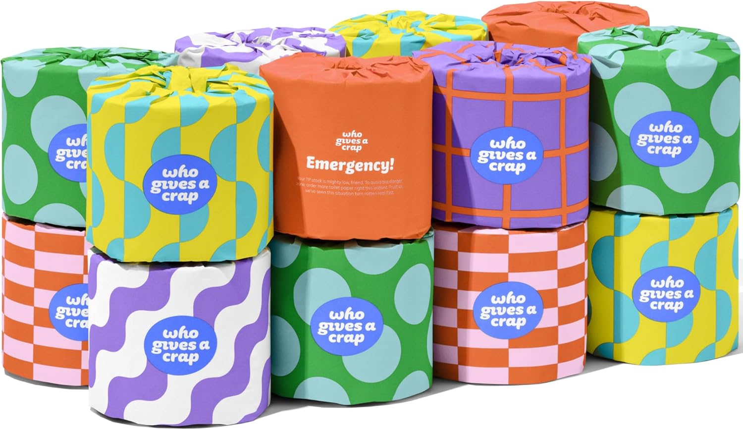 100% Recycled Toilet Paper - Eco-Friendly and Strong Rolls