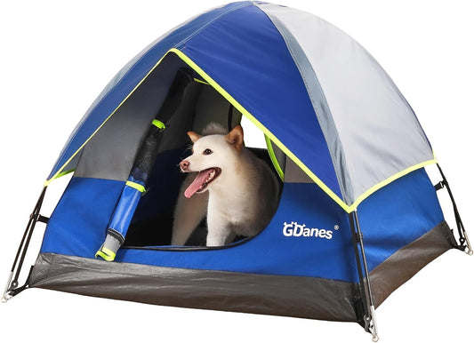 GDanes Blue Dog Tent - Portable Indoor/Outdoor Bed