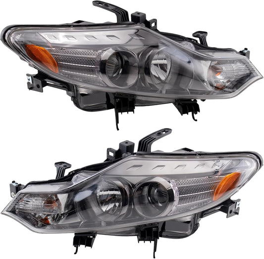 TRQ 2 Piece Headlight Assembly Set for Nissan Murano 2009-2014