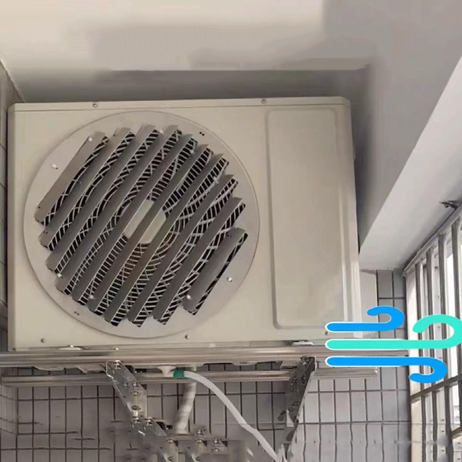 Stainless Steel Air Conditioner Deflector - Rainy Day Savior!