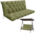 Porch Swing Cushion with Backrest 60x40 in Light Green - Thick 5 in