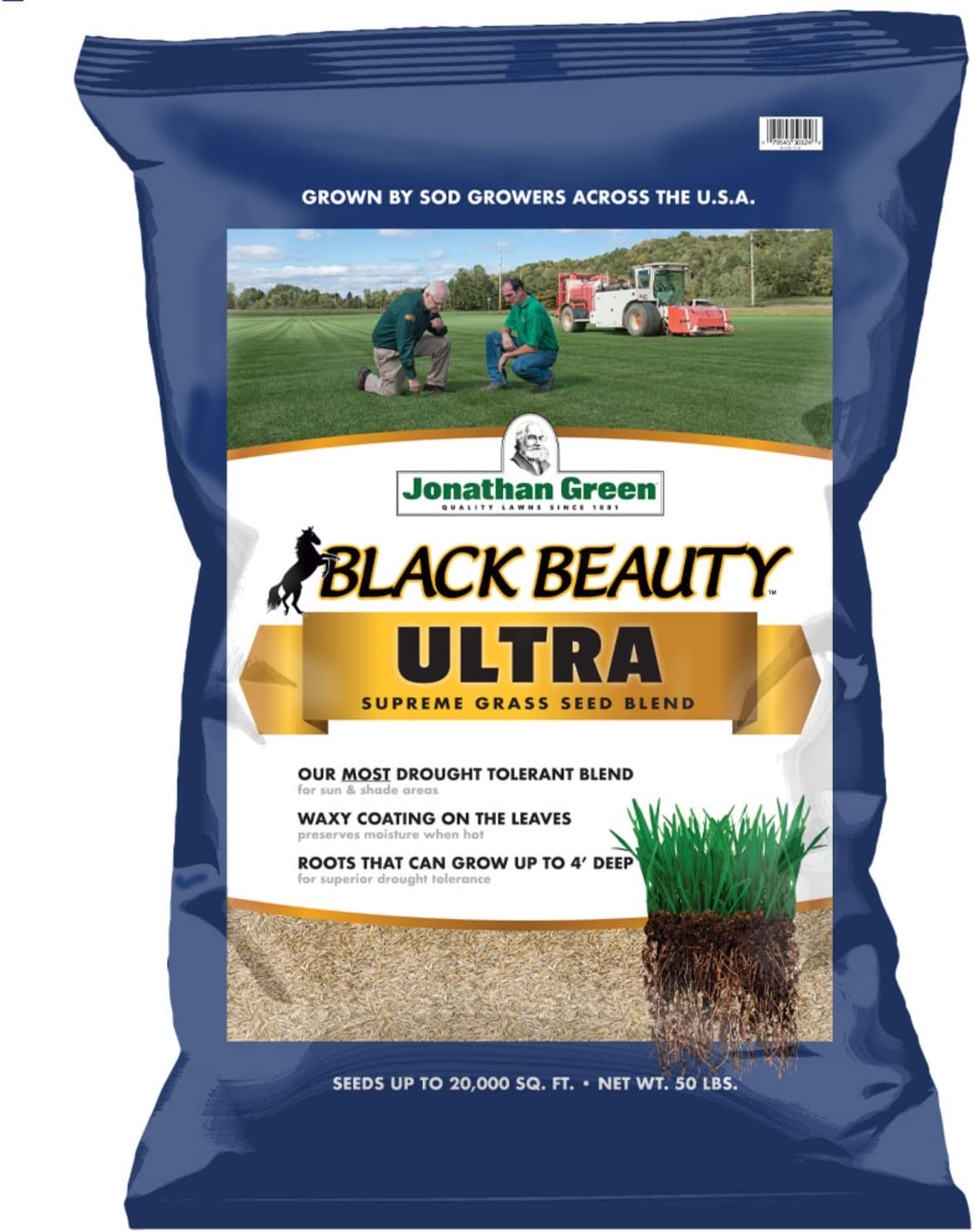 Black Beauty Ultra Grass Seed for Lush Green Lawns - 50 lb