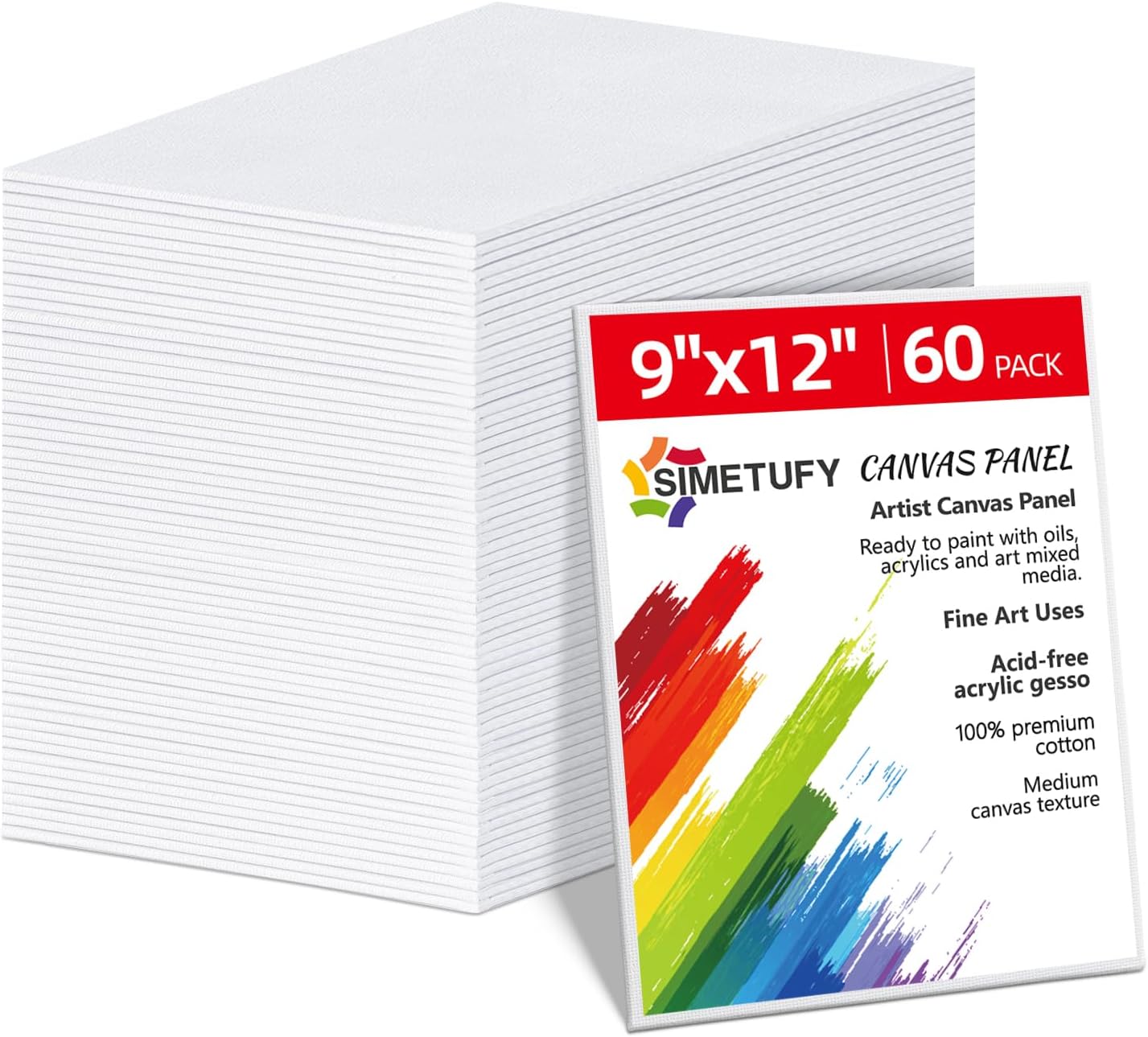 Premium 9 x 12 inch Canvas Boards for All Painting Needs