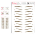 5 Pack Temporary Eyebrow Tattoos for Women and Men - Natural Ash Brown